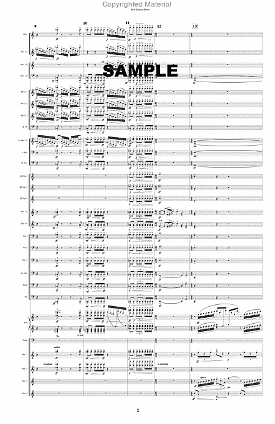 New Century Dawn New Century Dawn Concert Band scores gallery preview page 3