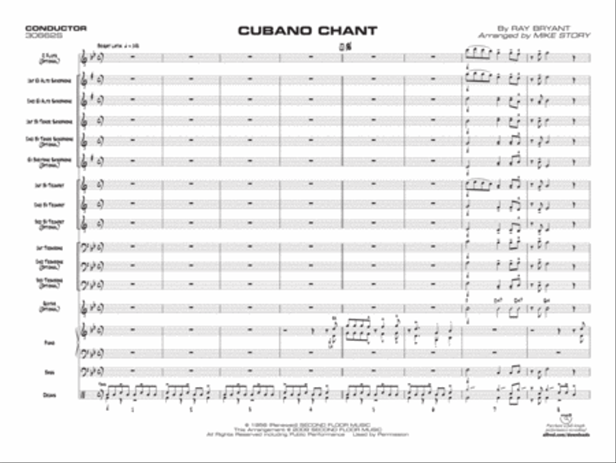 Cubano Chant: Score Jazz Ensemble scores gallery preview page 3