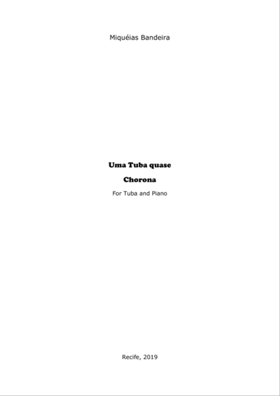 Uma tuba quase Chorona Brass Duet scores gallery preview page 3
