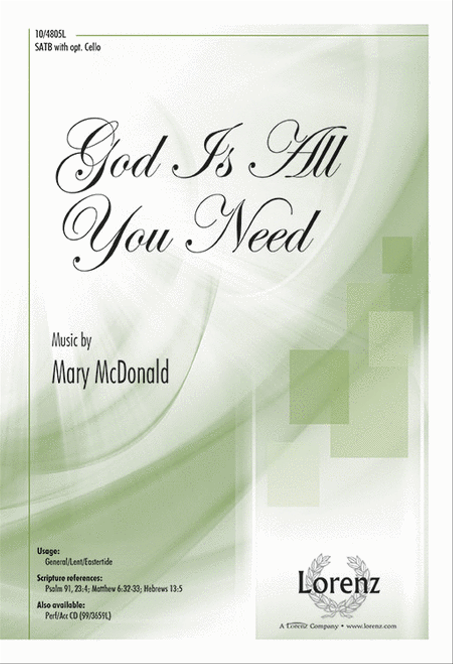 God Is All You Need God Is All You Need 4-Part scores gallery preview page 1