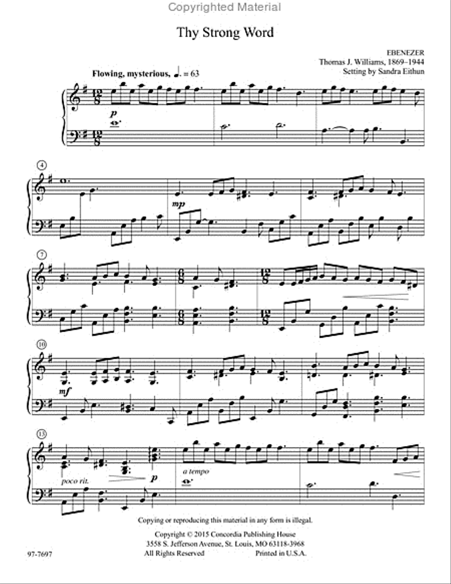 Thy Strong Word: Piano Music for Reformation Piano Solo scores gallery preview page 2