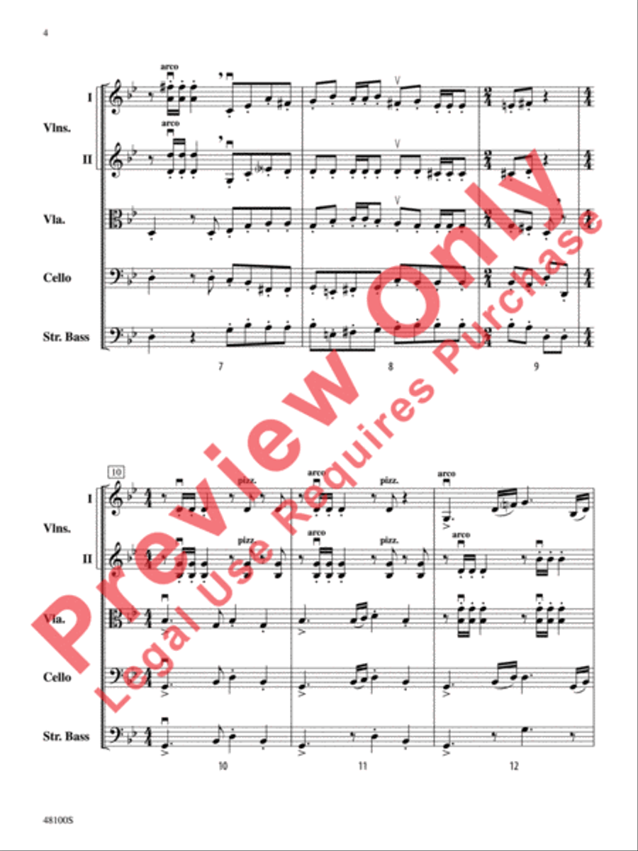 Prelude in G Minor String Orchestra scores gallery preview page 5