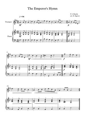 The Emperor's Hymn, Franz Joseph Haydn, For Trumpet & Piano