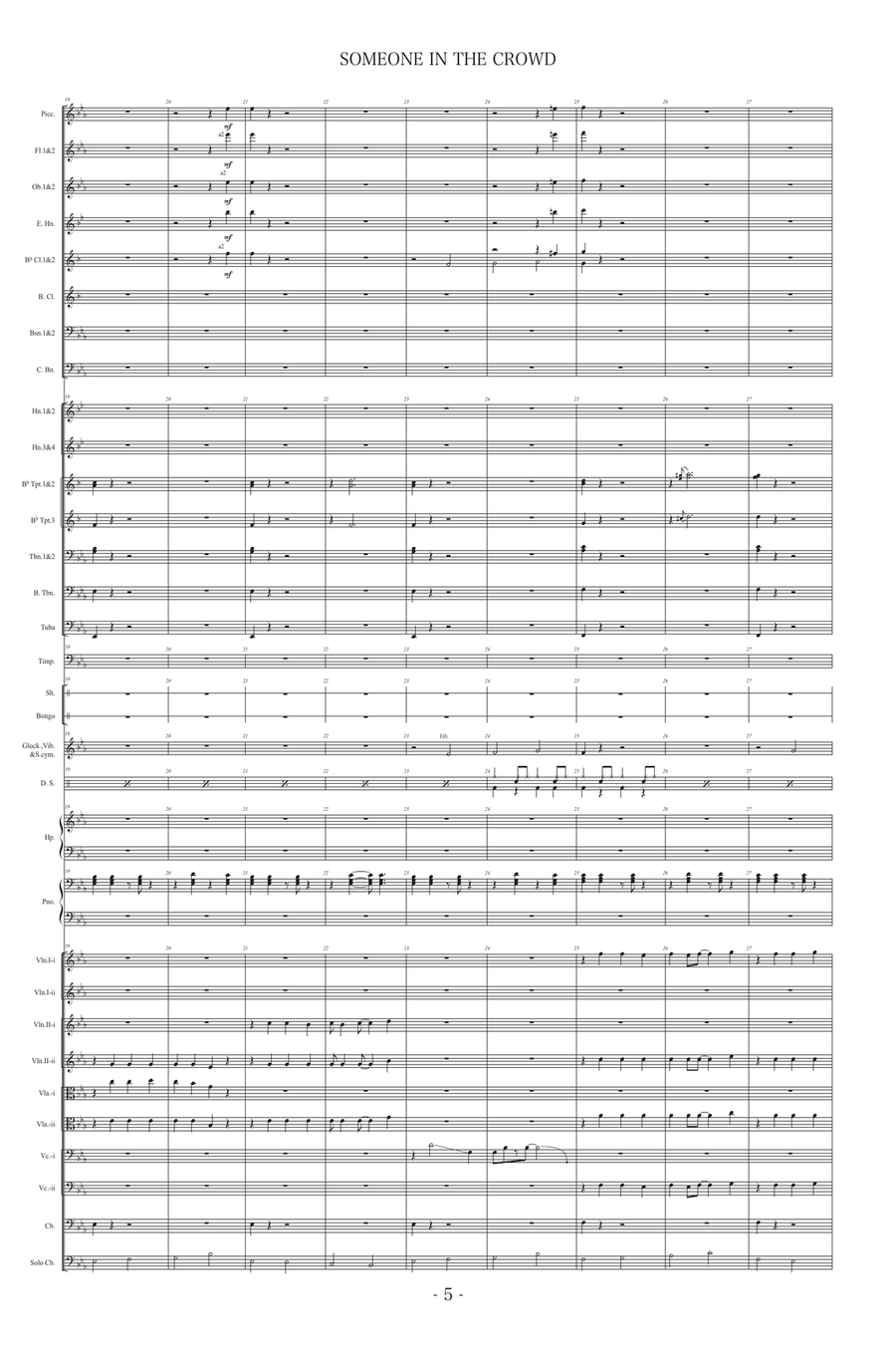 Someone In The Crowd Full Orchestra scores gallery preview page 5