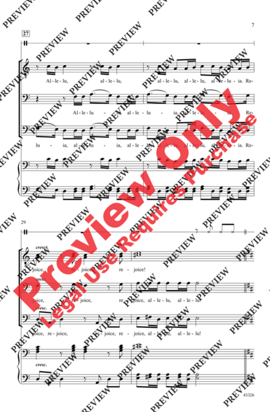 A Jubilant Song A Jubilant Song Men's Choir scores gallery preview page 7