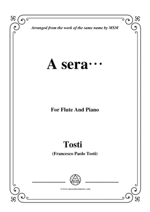 Tosti-A sera, for Flute and Piano
