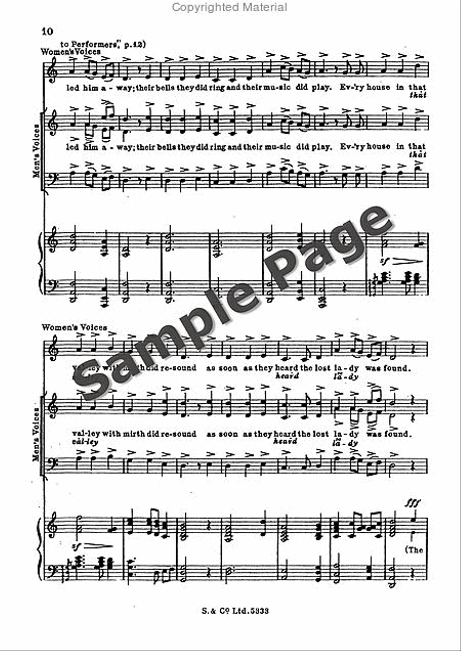 The lost lady found Mixed Choir scores gallery preview page 11