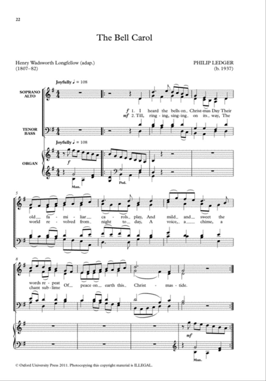 The Bell Carol 4-Part scores gallery preview page 2