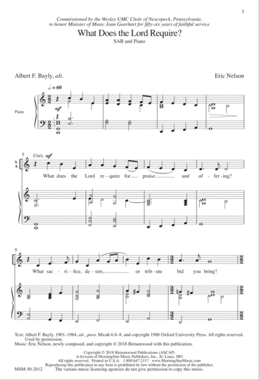 What Does the Lord Require? 3-Part scores gallery preview page 2
