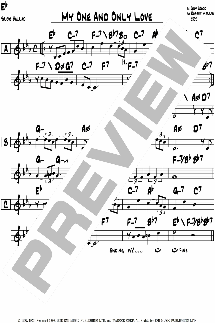 My One And Only Love Piano scores gallery preview page 5