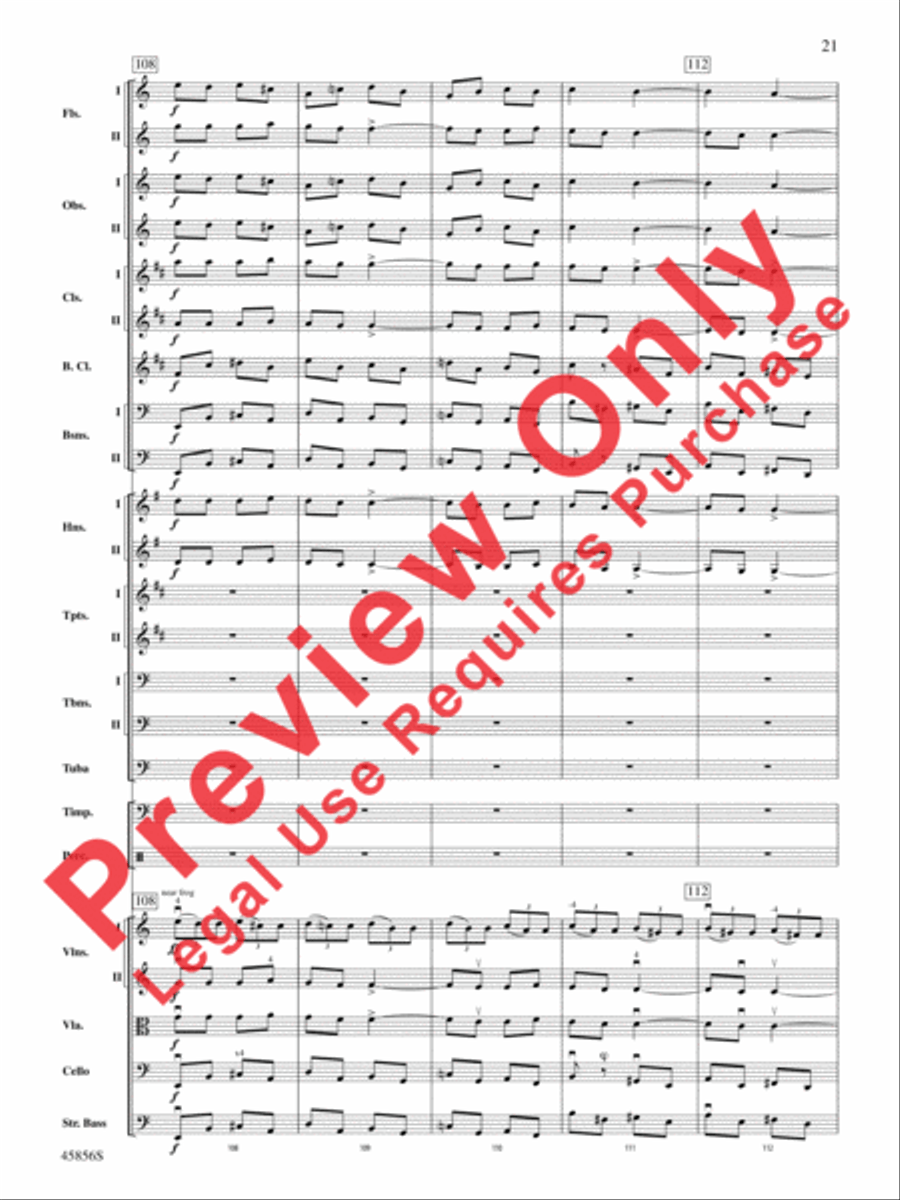 Academic Festival Overture, Op. 80 Full Orchestra scores gallery preview page 21
