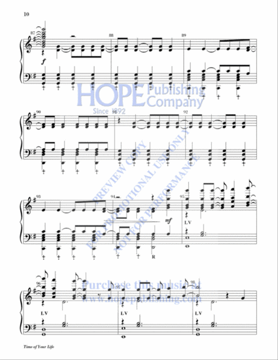 Time of Your Life (Good Riddance) 5-Octaves scores gallery preview page 11
