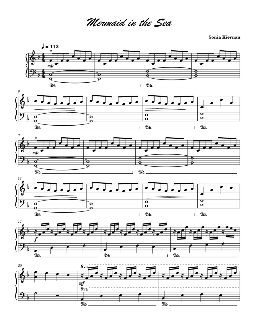 Mermaid In The Sea Mermaid In The Sea Piano Solo scores gallery preview page 2