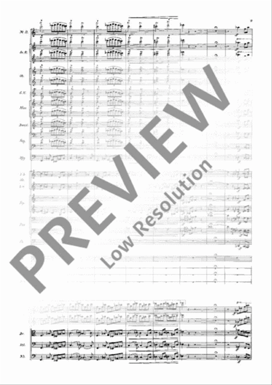 Symphony in E flat Major Orchestra scores gallery preview page 14