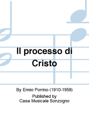 Il processo di Cristo