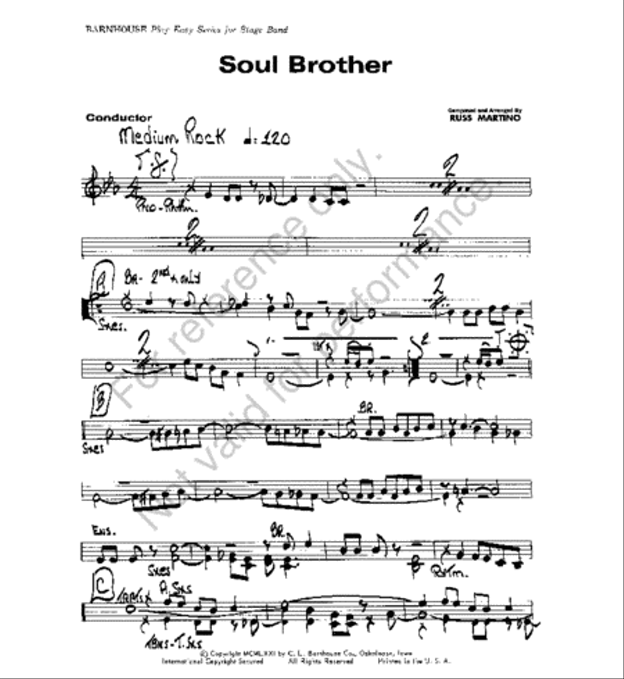 Soul Brother Soul Brother Jazz Ensemble scores gallery preview page 2