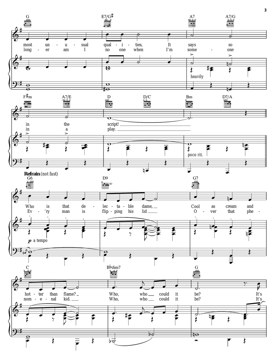 It's Me Piano, Vocal, Guitar scores gallery preview page 3