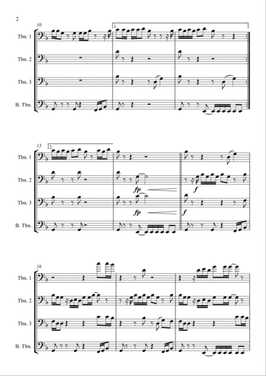 No Diggity Brass Ensemble scores gallery preview page 3