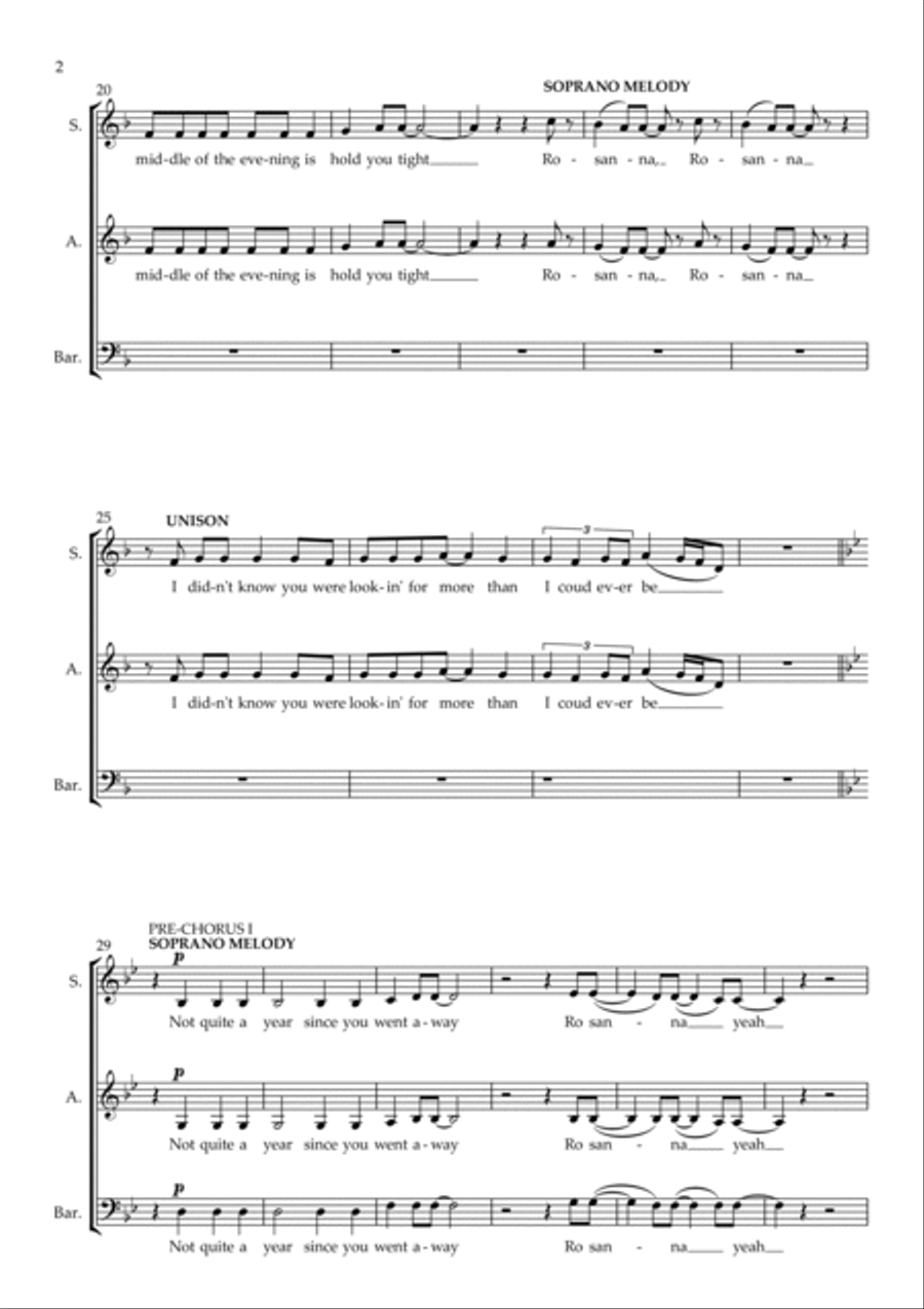 Rosanna 3-Part scores gallery preview page 2