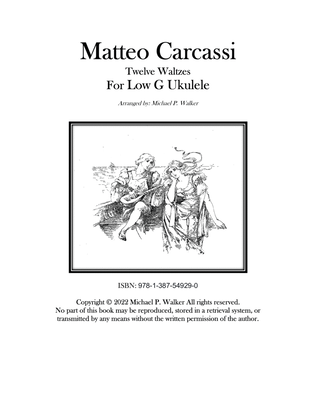 Matteo Carcassi Twelve Waltzes For Low G Ukulele