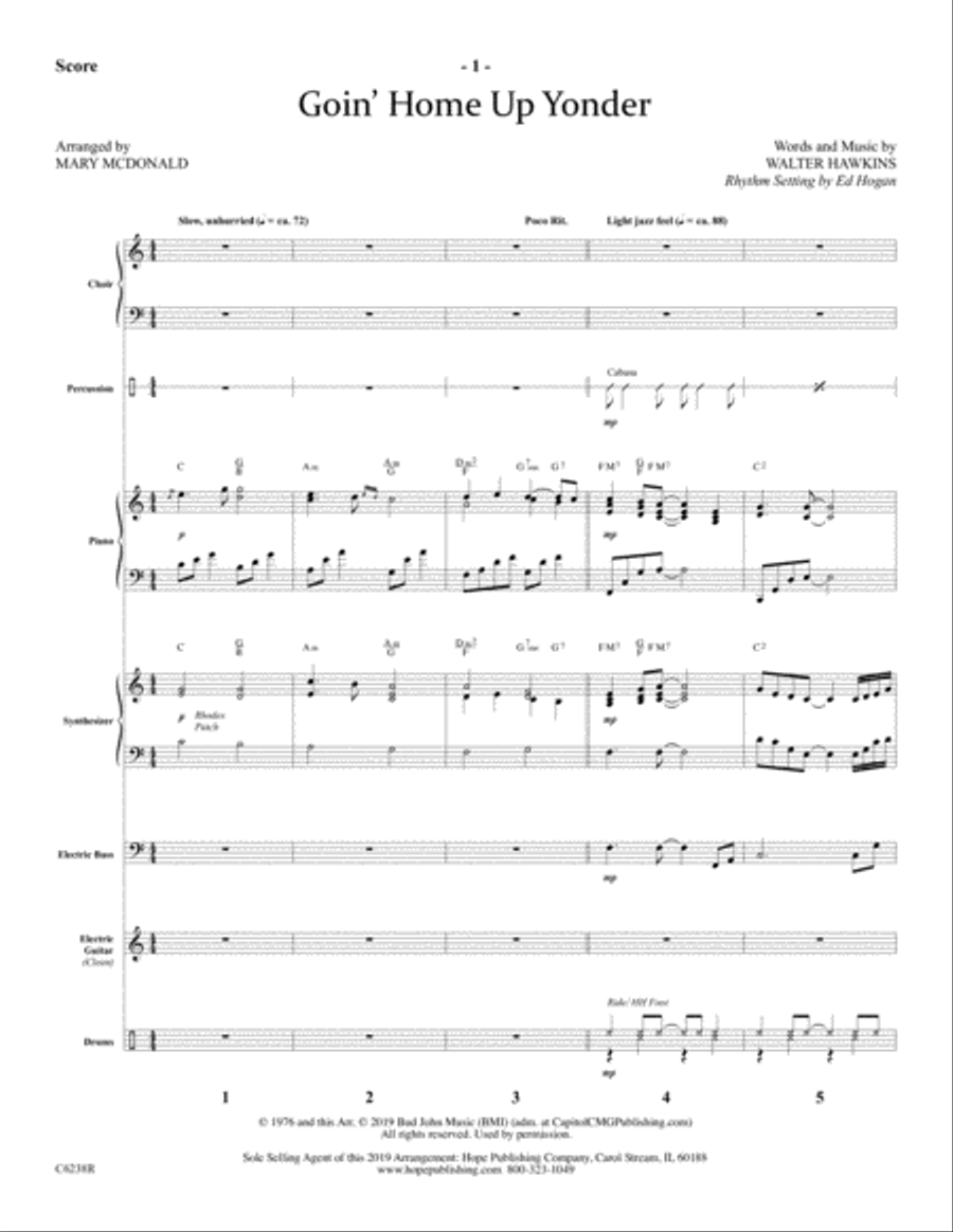 Goin' Home Up Yonder Choir scores gallery preview page 3