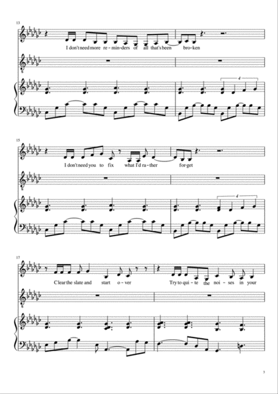Only Us Piano scores gallery preview page 3