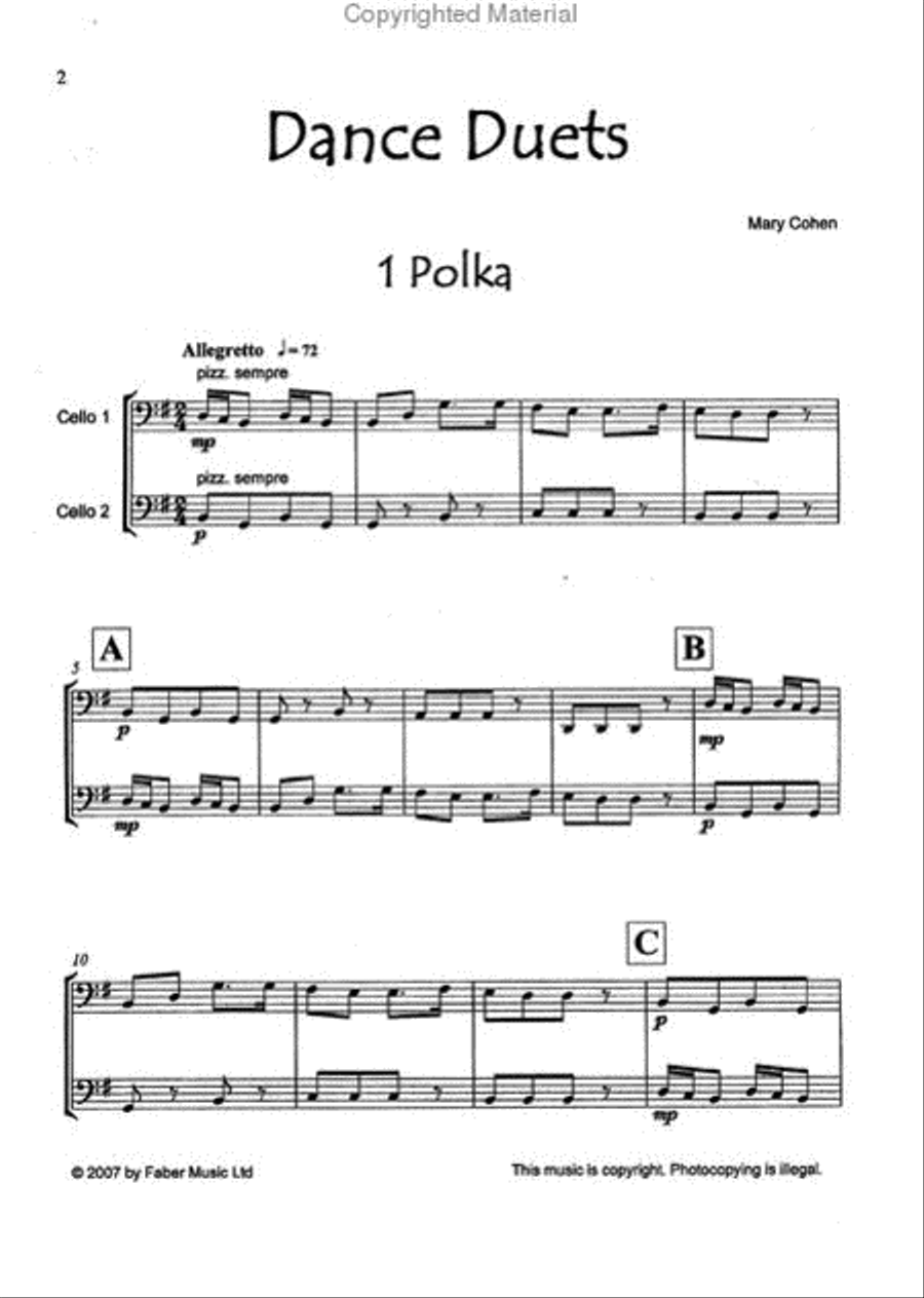 Dance Duets (Cello Duo) Dance Duets (Cello Duo) String Duet scores gallery preview page 2