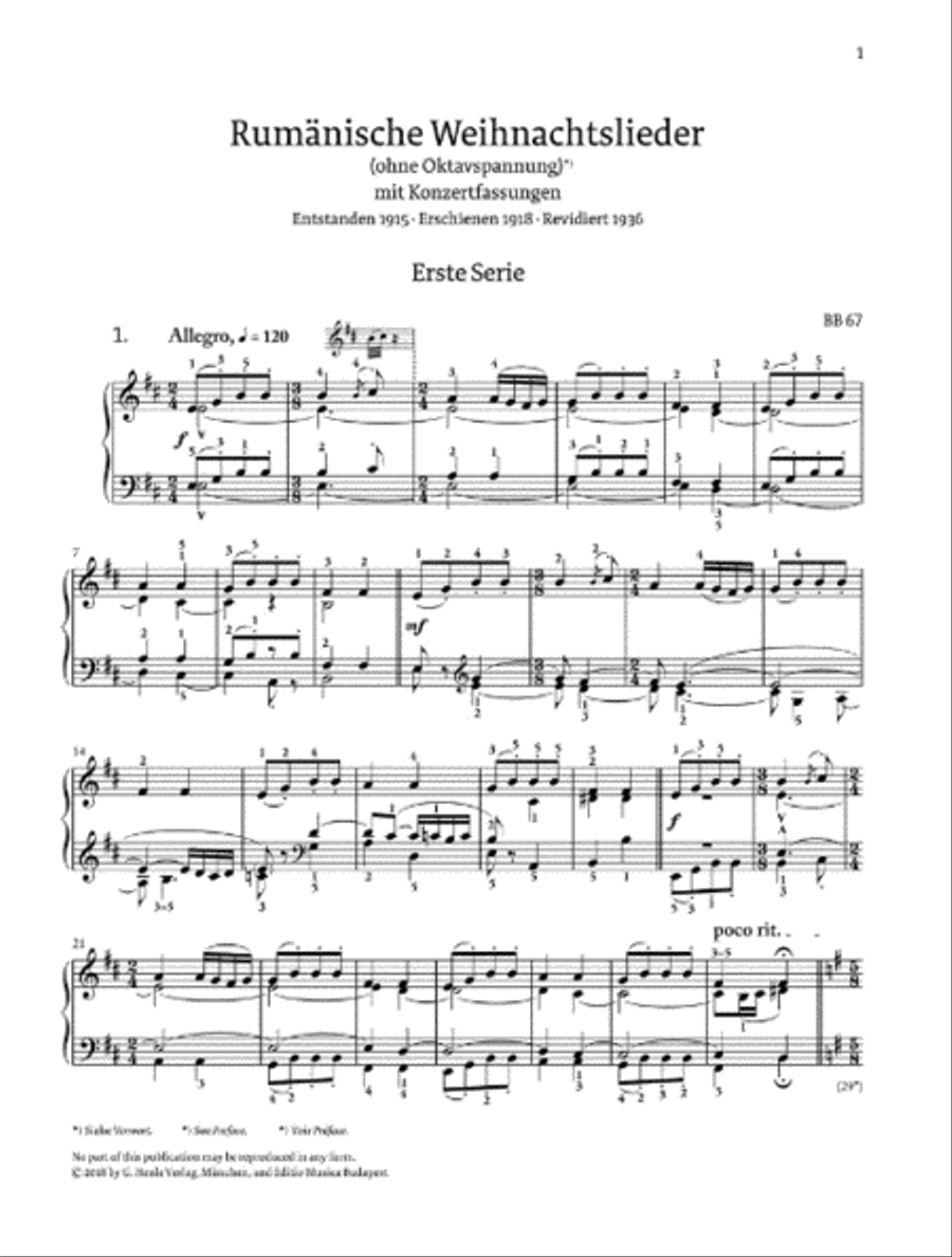 Romanian Christmas Songs Piano Solo scores gallery preview page 2