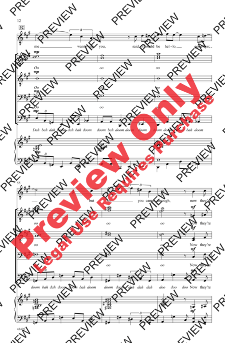 They All Laughed Men's Choir scores gallery preview page 12