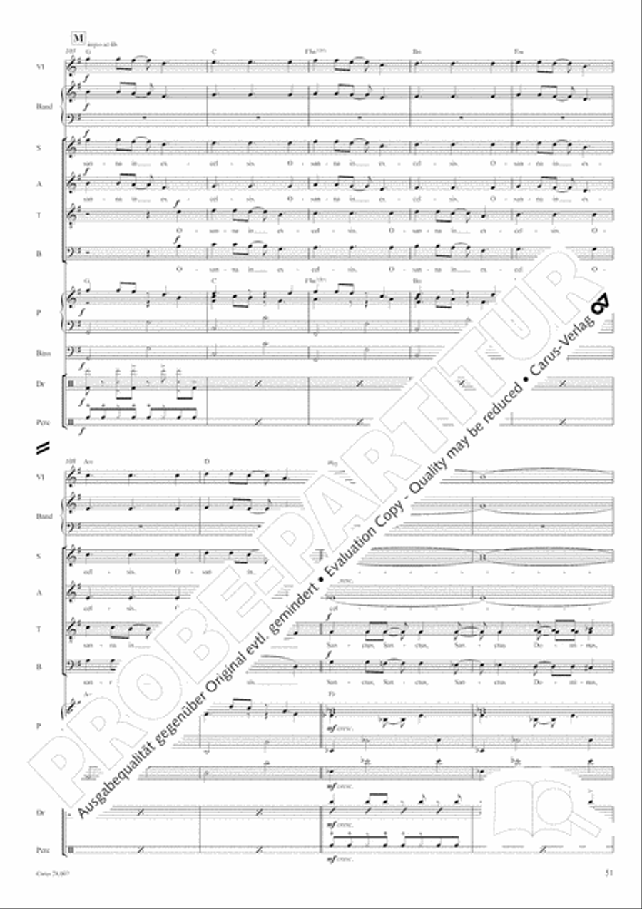 Missa latina 4-Part scores gallery preview page 52