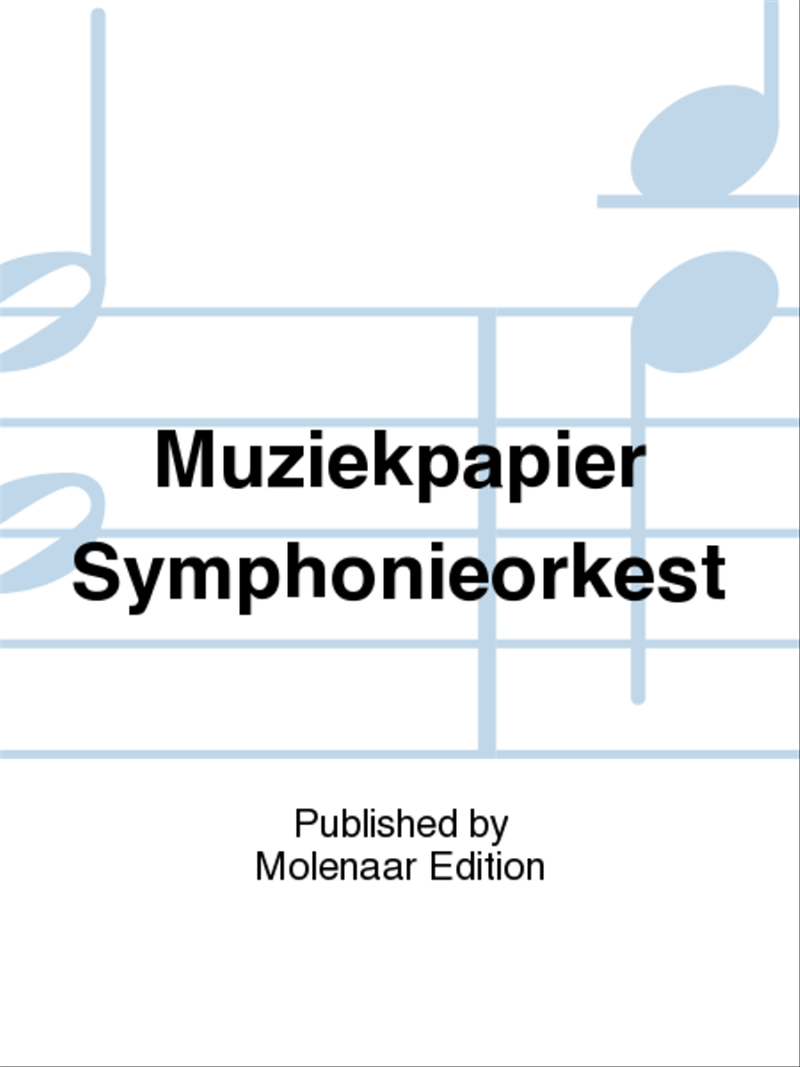 Muziekpapier Symphonieorkest Staff Paper scores gallery preview page 1