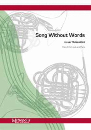 Book cover for Song without words for French Horn and Piano