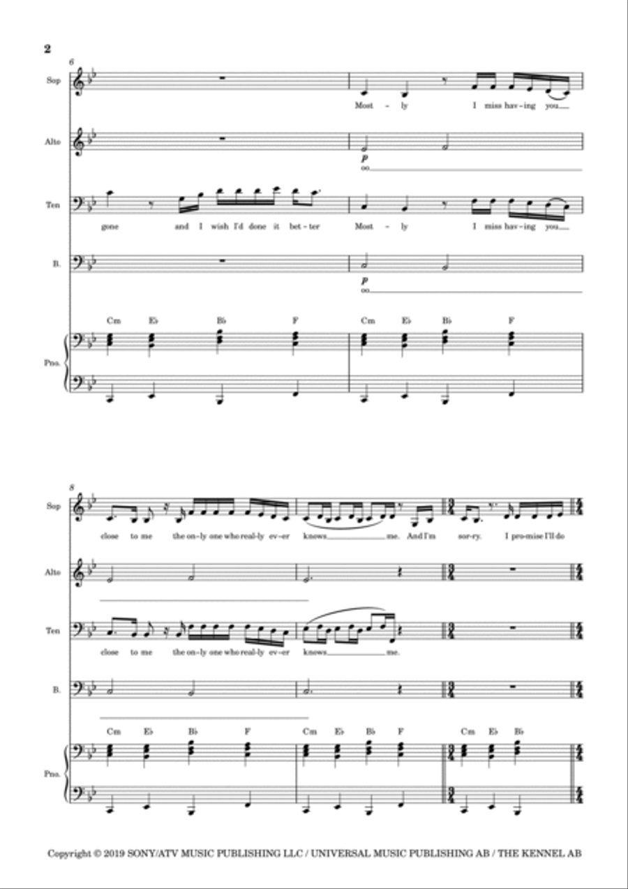 Start Again 4-Part scores gallery preview page 3