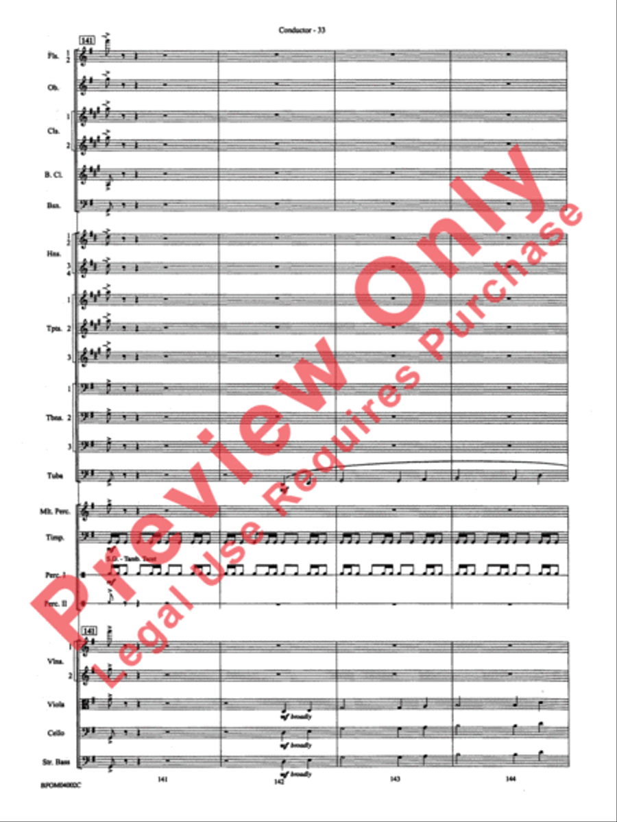 Prairiesong Full Orchestra scores gallery preview page 36