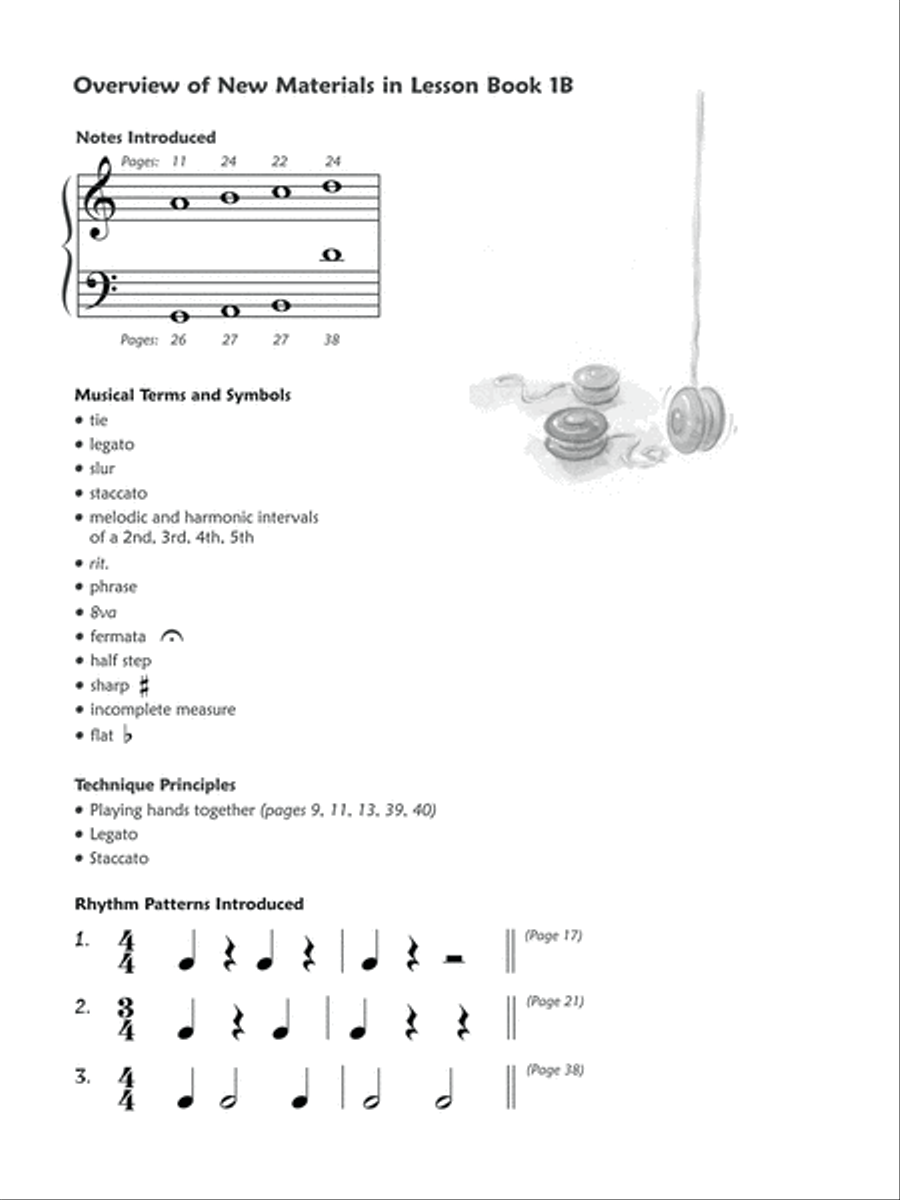 Premier Piano Course Lesson Book, Book 1B Piano Method scores gallery preview page 2
