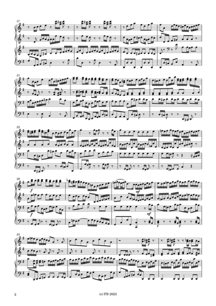 Brandenburgisches Konzert Nr. 3 G-Dur 1. Satz BWV 1048 (four hands organ duet) image number null
