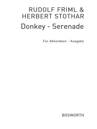 Friml/Stothart: Donkey Serenade (Accordion)