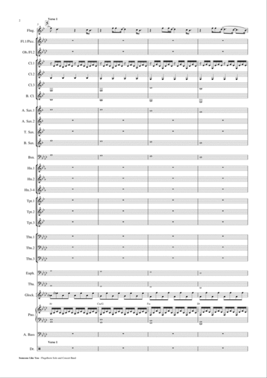 Someone Like You Concert Band scores gallery preview page 3