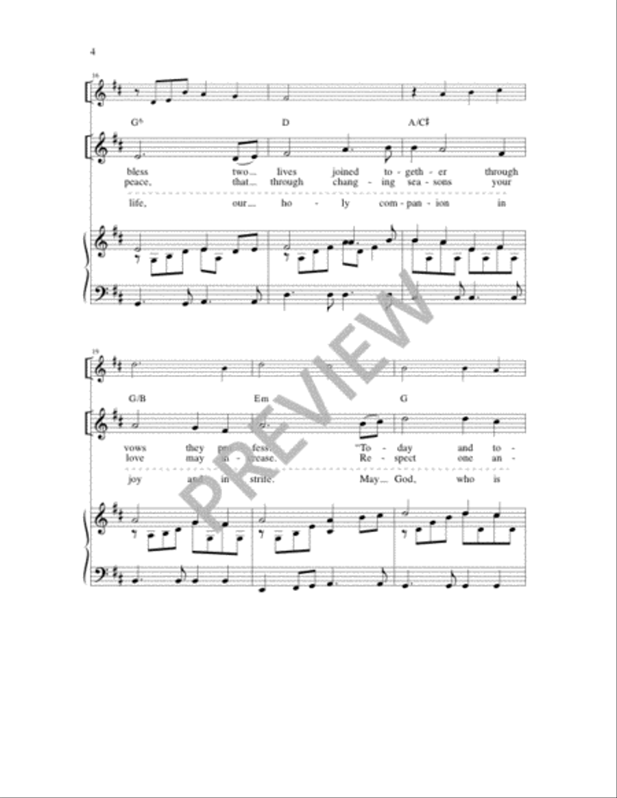 Today and Tomorrow Today and Tomorrow Unison Choir scores gallery preview page 4