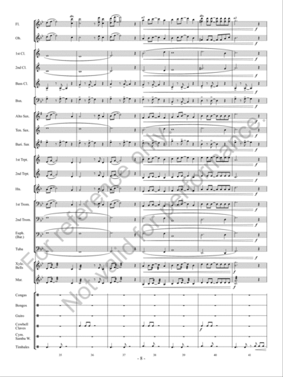 Calle Arriba! Concert Band scores gallery preview page 9