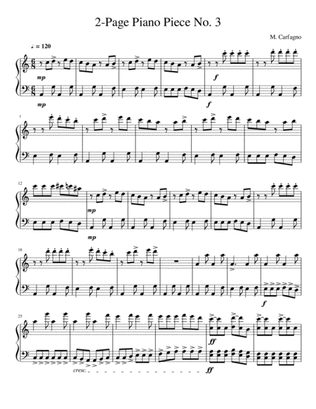 2-Page Piano Piece No.3