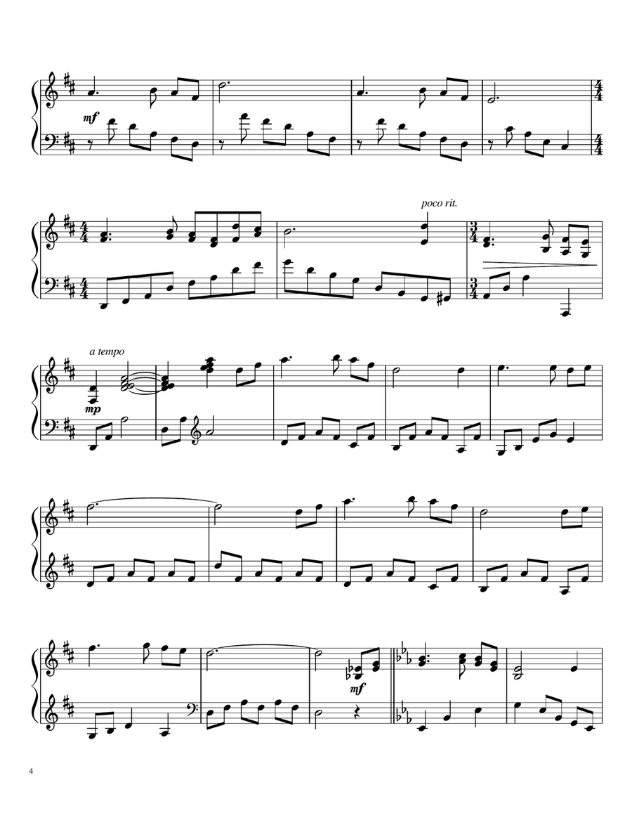 6 Hymns for Lent (arranged for solo piano) Piano Solo scores gallery preview page 4