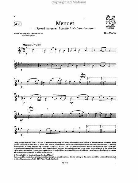 Grade 2 Selected Flute Exam Pieces 2008-2013
