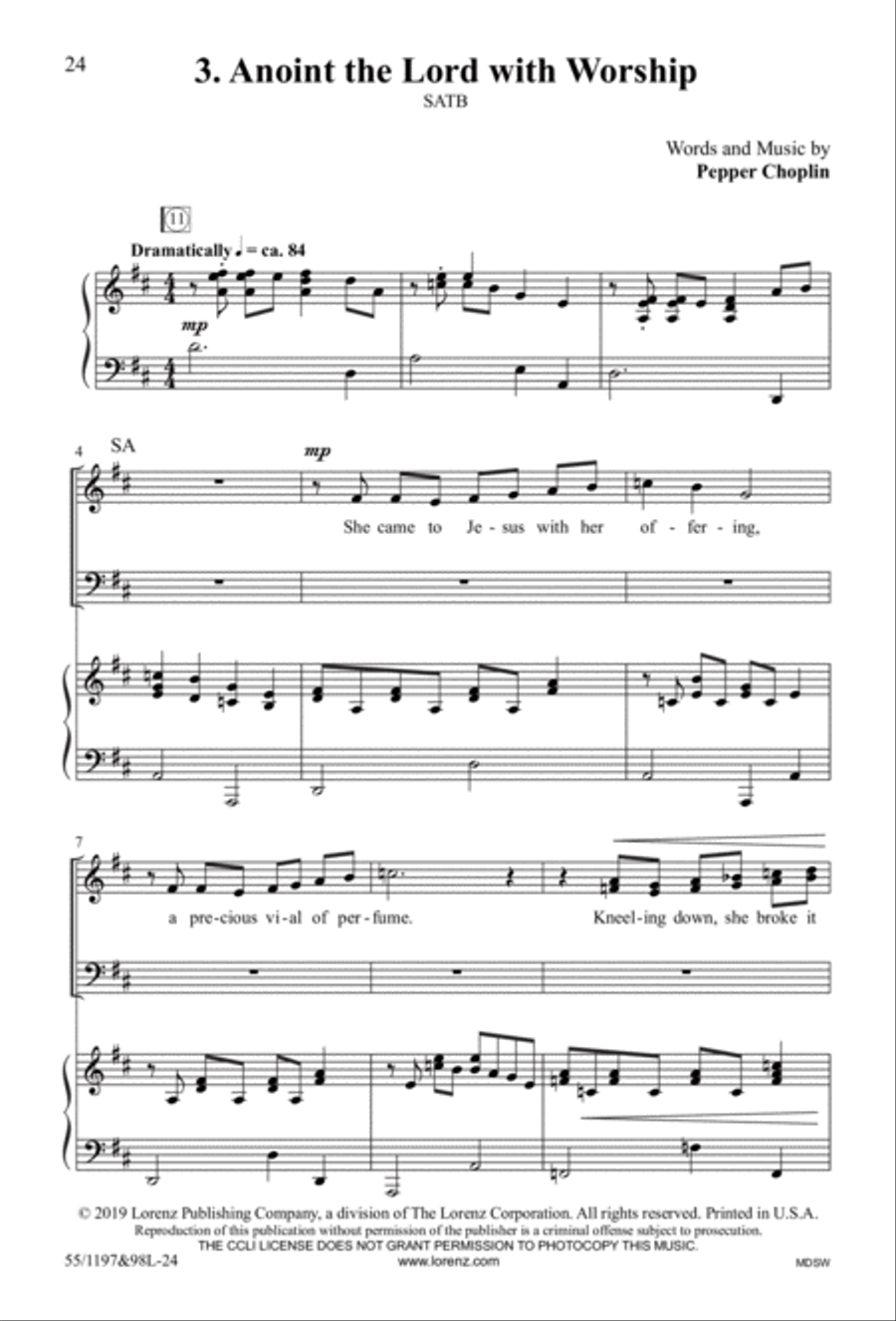 The Body of Christ 4-Part scores gallery preview page 12