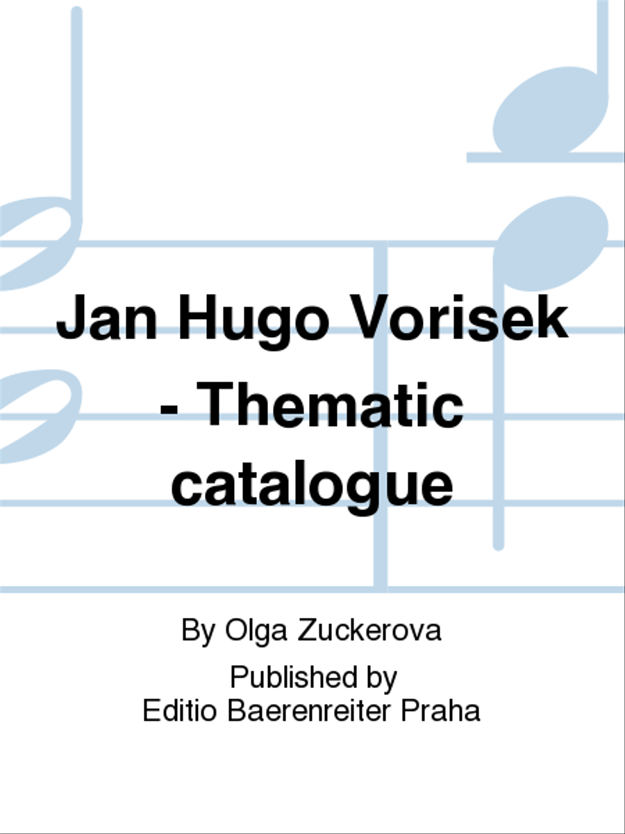 Jan Hugo Vorísek - Thematic catalogue Collection / Songbook scores gallery preview page 1