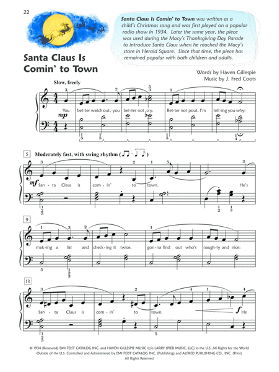 Premier Piano Course Christmas, Book 4 Piano Method scores gallery preview page 5