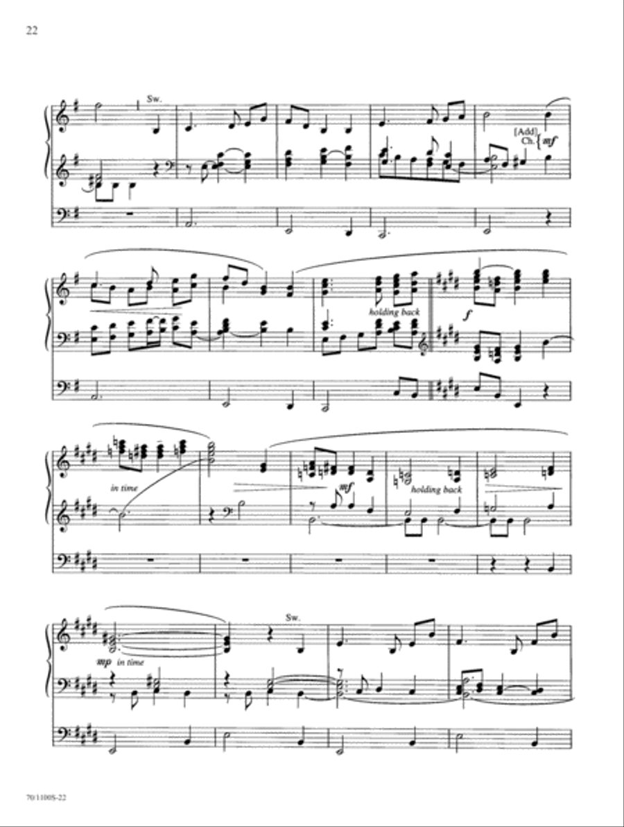 Wood Works on Original Themes Organ Solo scores gallery preview page 18