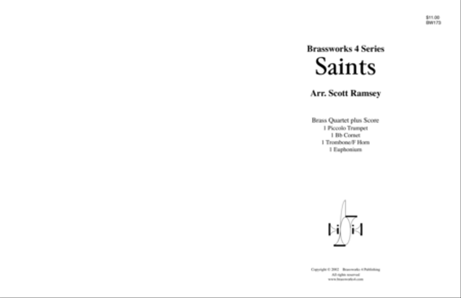 Saints Brass Quartet scores gallery preview page 1
