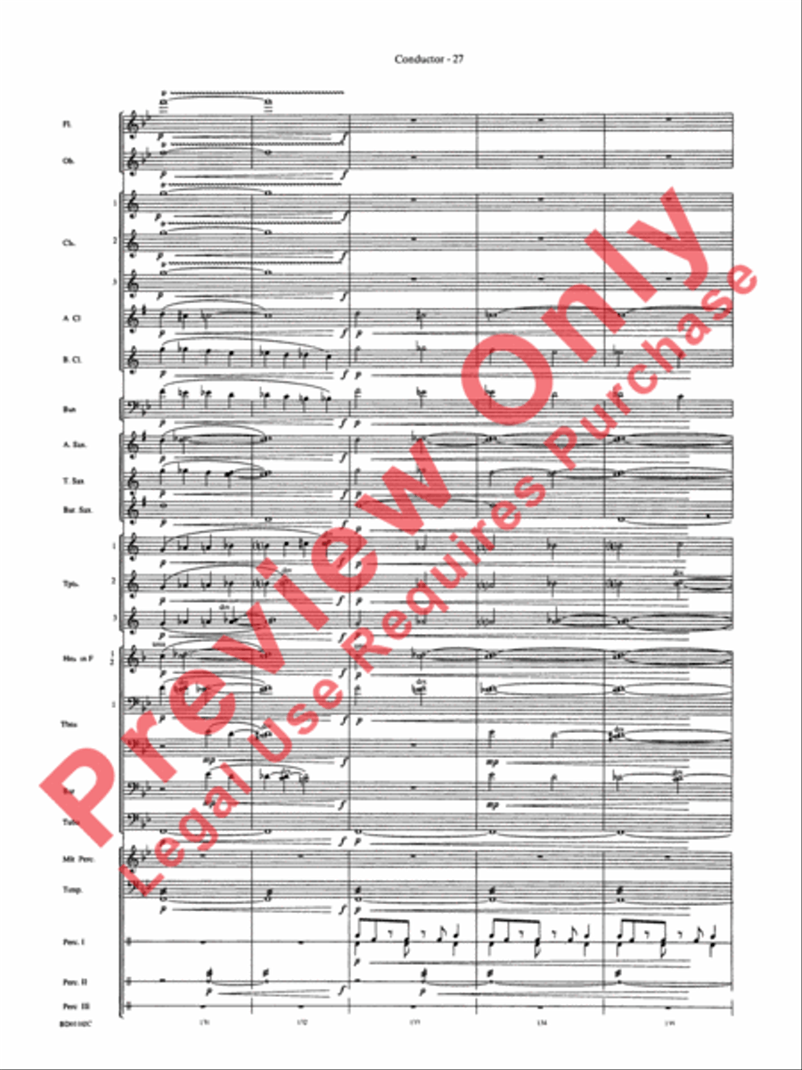 Into the Storm Concert Band scores gallery preview page 30