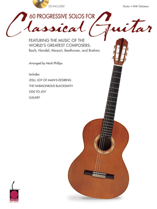 Book cover for 60 Progressive Solos for Classical Guitar